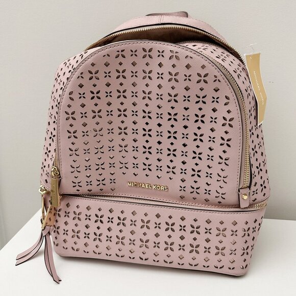 NWT Brand Michael Kors Pink Backpack - Picture 2 of 6